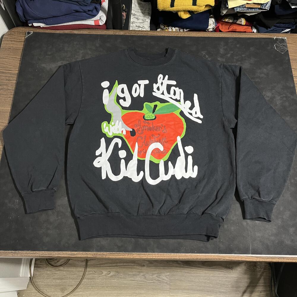 Kid Cudi Sweatshirt Lonely Stoner I Got Stoned Smoker's Club Fest 2022 USA Kaws